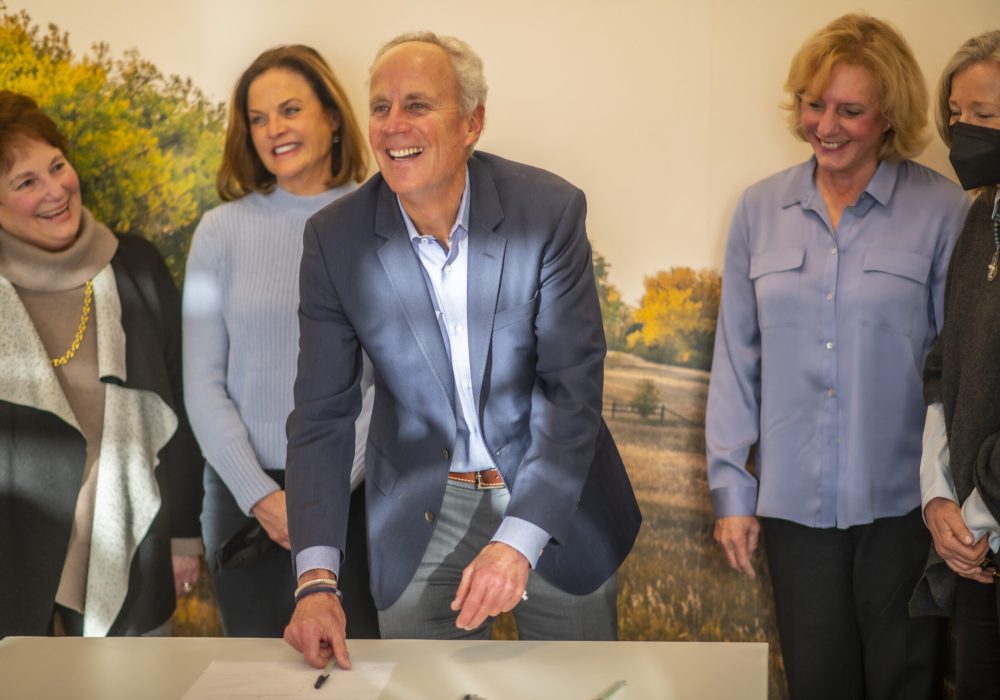 CEO Jim Lochhead of Denver Water signing of the Memorandum of Understanding by all Canal Collaborative partners, which was celebrated during our first annual State of the Canal.